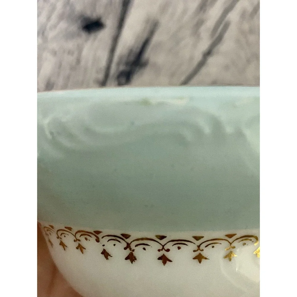 Vintage Hand Painted Rose Motif Japan Blue‎ Porcelain Teacup Gold Accents